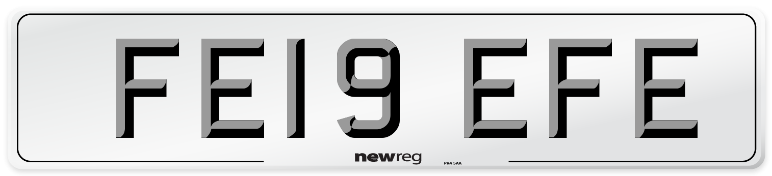 FE19 EFE Number Plate from New Reg